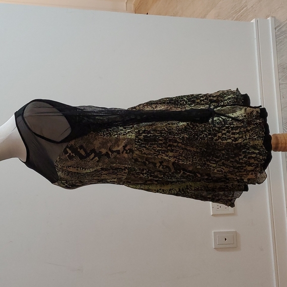 Snakeskin print sheer dress from UK - Picture 2 of 13